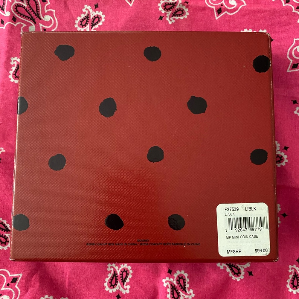 Rare Coach Minnie Mouse coin case - Picture 6 of 8